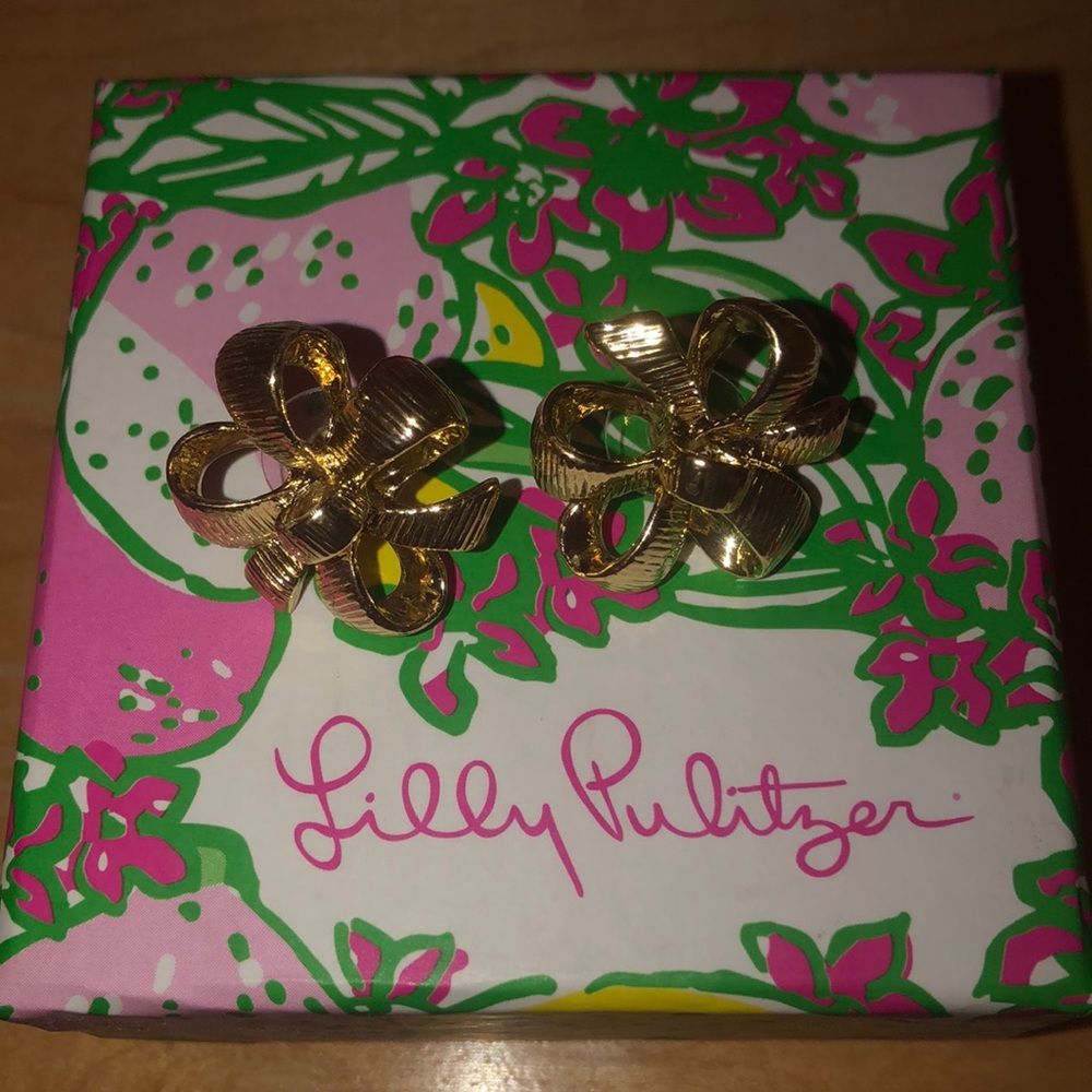 Lilly Pulitzer Bow Tie Earrings